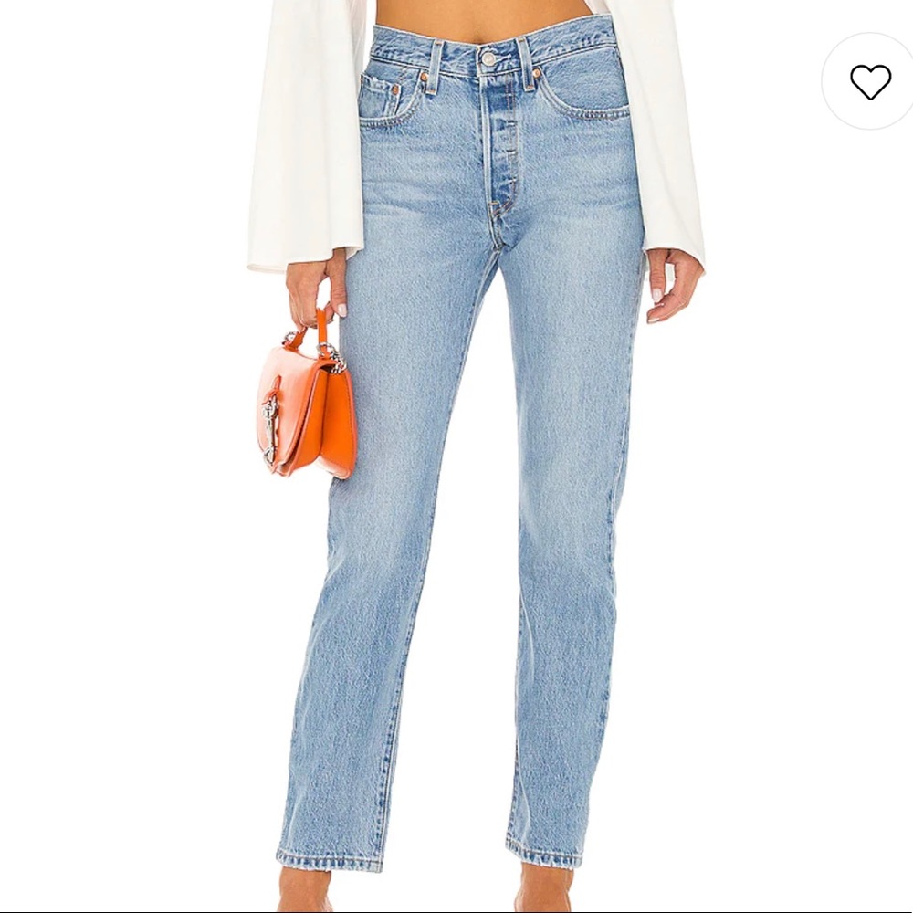 501 Straight Jeans - Light Wash - W29 L30